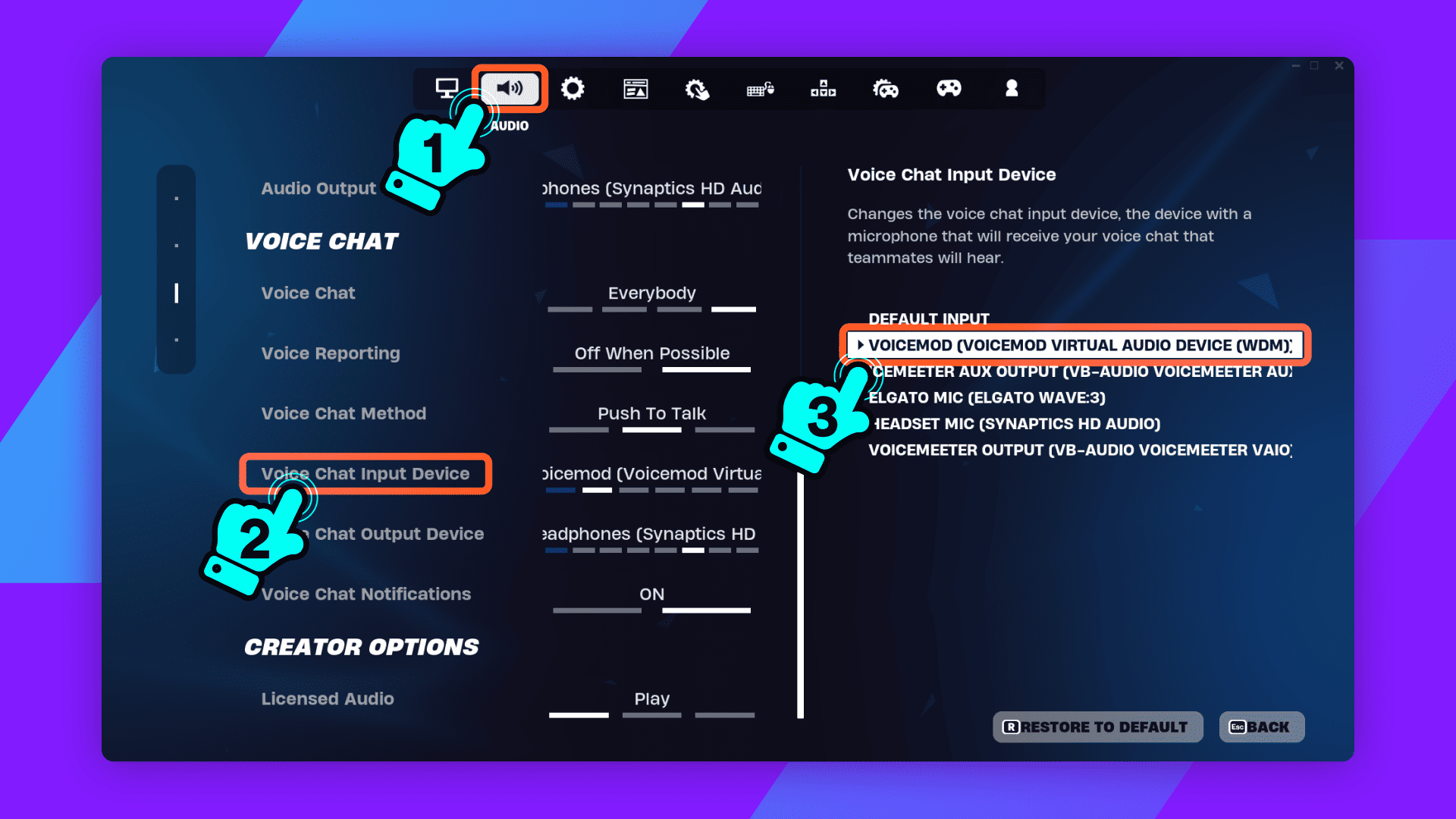 How to use Fortnite & Voicemod